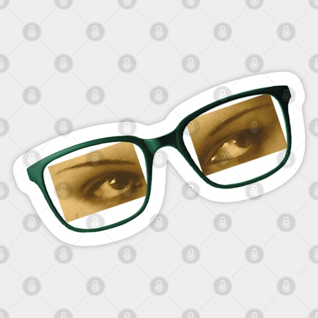 Eyes and glasses Sticker by CocoFlower